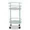 Baxton Studio Newell MidCentury Modern Mint Green Finished Metal 2Tier Kitchen Cart 213-12480-ZORO - alternate 3